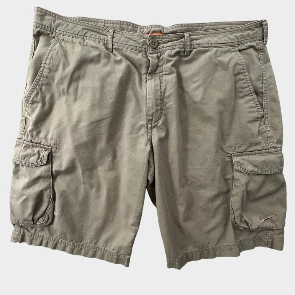 Vintage Nike Y2k The Cargo Shorts Mens 38 Tan Utility Skater Hiking Grunge